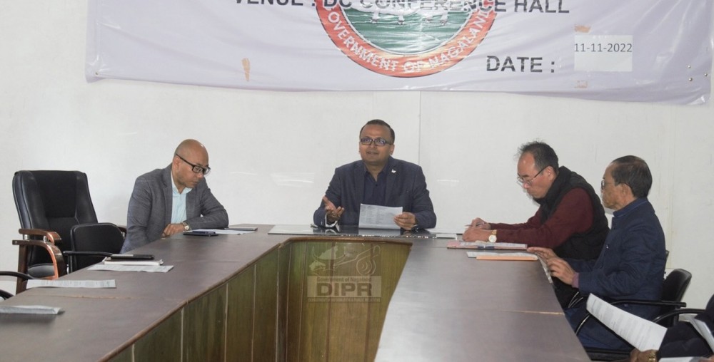 Tuensang DPDB meeting held at DC’s Conference Hall Tuensang on November 11. (DIPR Photo) 